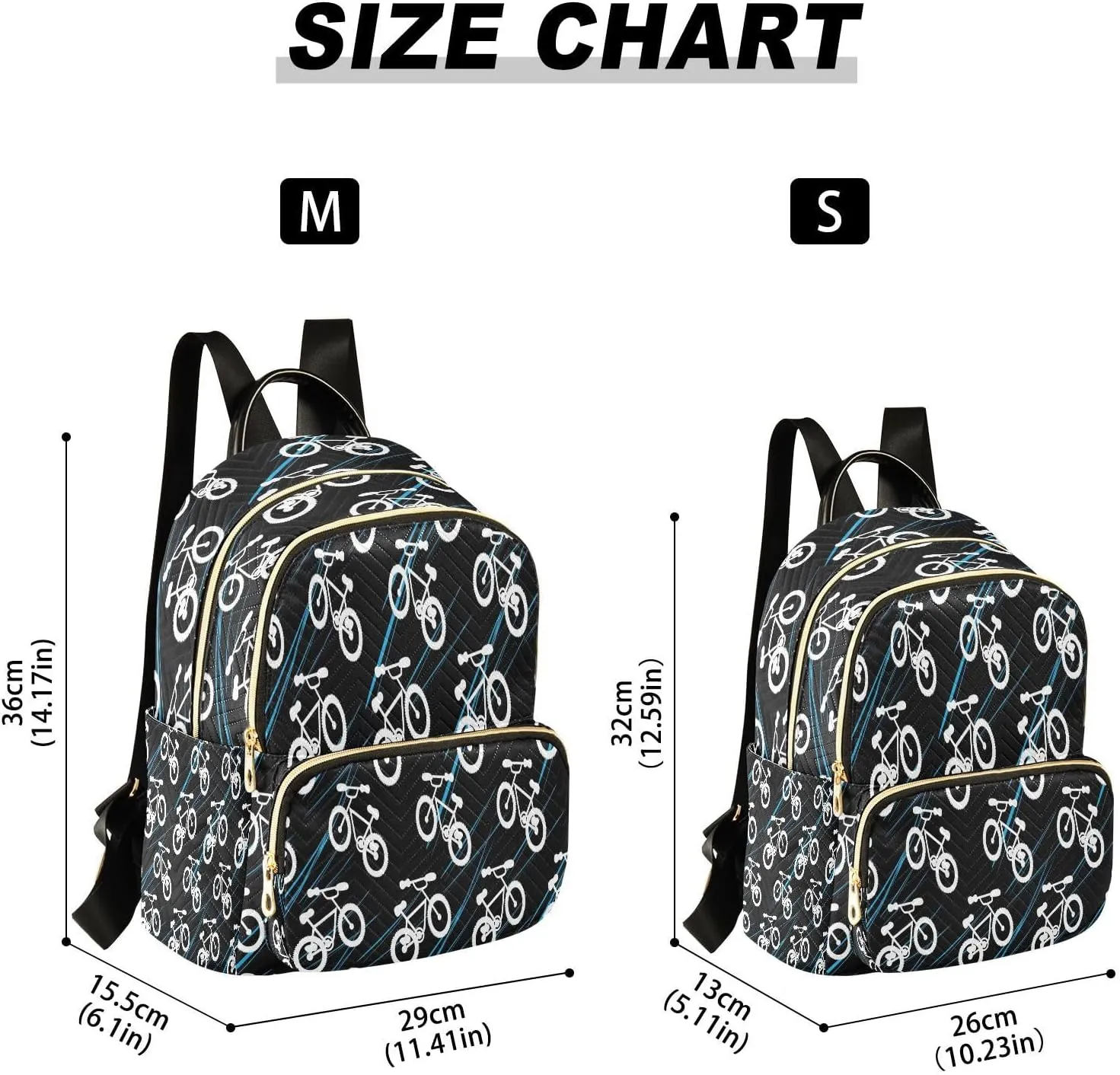 Exnundod Backpack Purse for Women Extreme Mountain Bikes, Mini Fashion Backpack Two-wheeled Bicycles Lightweight Casual Daypack Shoulder Bag Travel Backpack, S