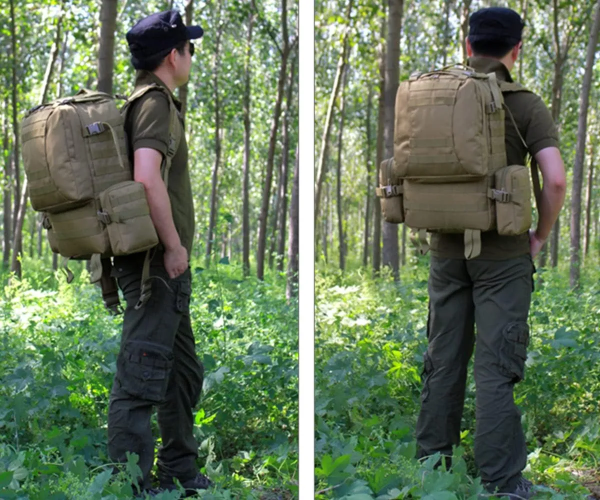 Eysee Nylon Backpack, Water Resistant Hiking Backpack,Trekking Daypack,Outdoor Backpack,Camping Rucksack, Multicolor, 中号