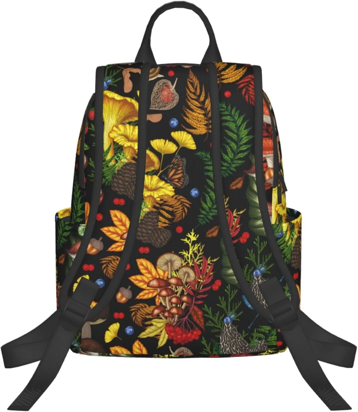 Fall Mushroom Leaves Travel Laptop Backpack Womens Mens Bag Bookbag