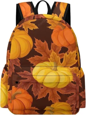 Fall Pumpkin Large Capacity Backpack, Simple And Practical, Exquisite And Minimalist Design