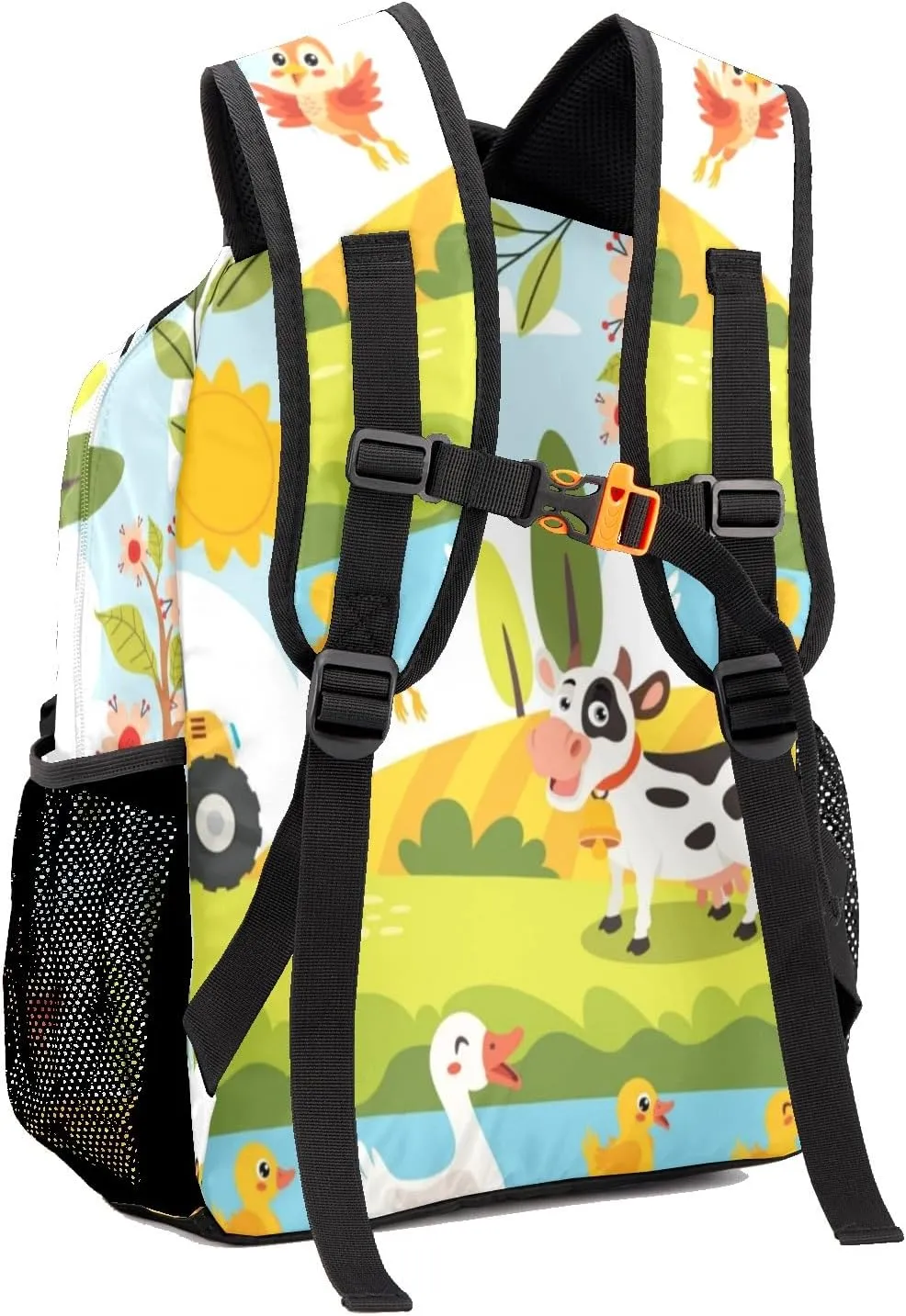 Farm Cute Animals Personalized School Backpack for Kid Boy Girls Primary Daypack Bookbag Custom Name Travel Bag