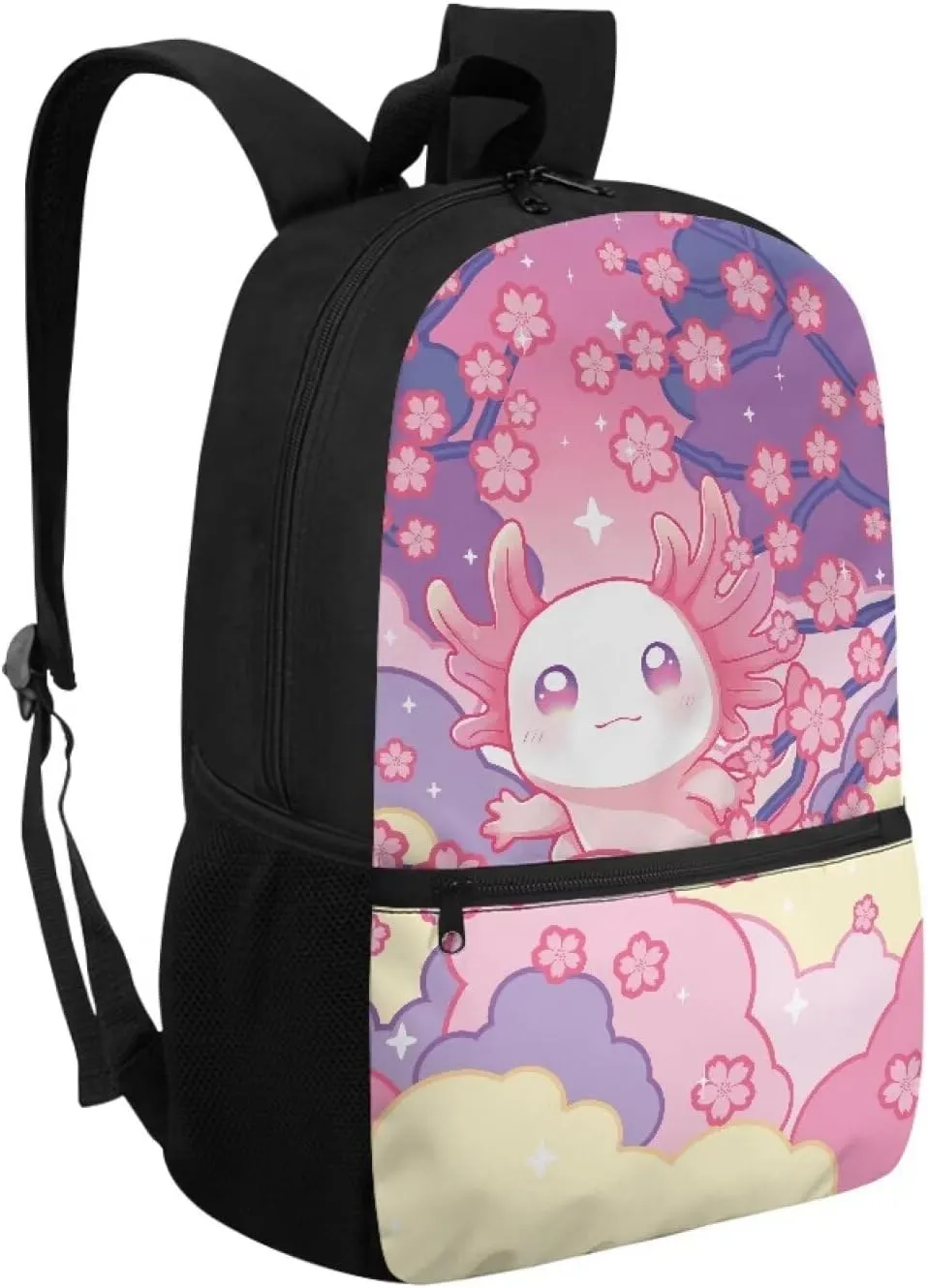Fashionable School Backpack for Primary Kids,17 Inch Lightweight Classic Basic Bookbag Coconut Tree Print Large Capacity with Adjustable Buckle and External Pocket for Summer Camp Vacation
