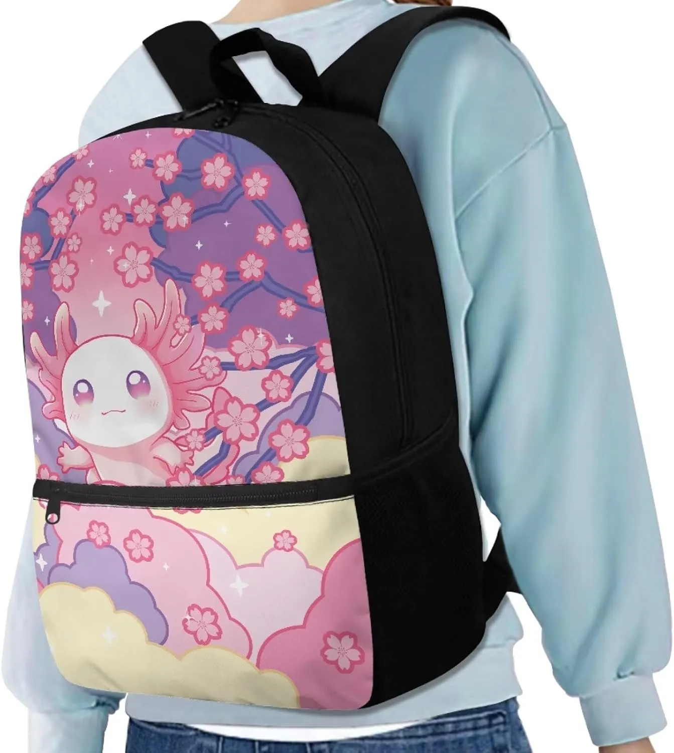 Fashionable School Backpack for Primary Kids,17 Inch Lightweight Classic Basic Bookbag Coconut Tree Print Large Capacity with Adjustable Buckle and External Pocket for Summer Camp Vacation