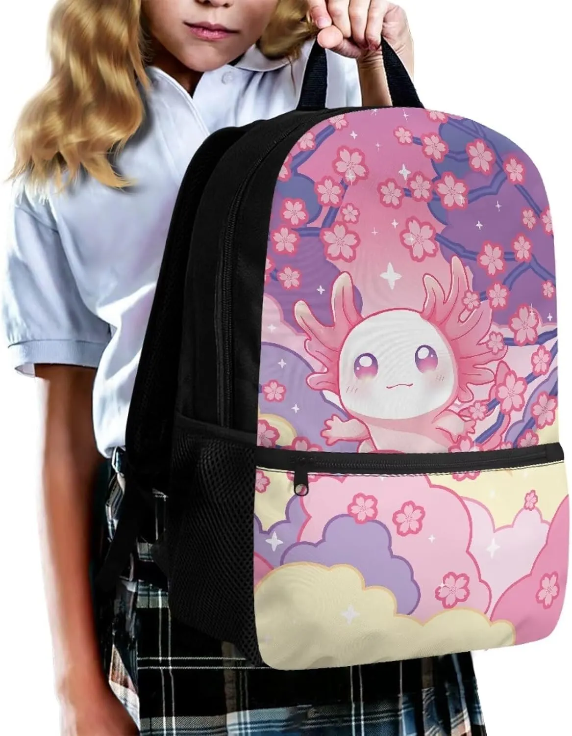 Fashionable School Backpack for Primary Kids,17 Inch Lightweight Classic Basic Bookbag Coconut Tree Print Large Capacity with Adjustable Buckle and External Pocket for Summer Camp Vacation