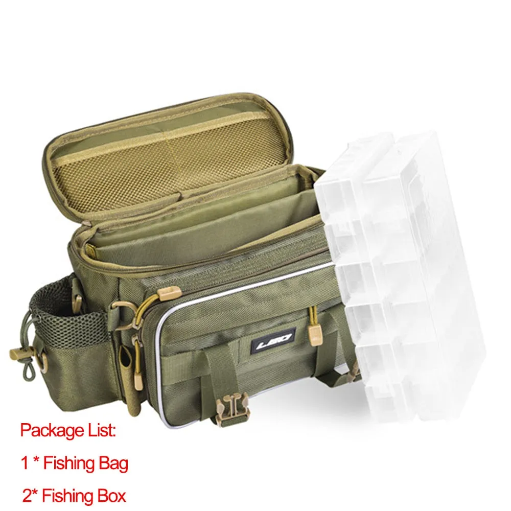 Fishing Backpack Waterproof Fishing Lures Reel Bag Adjustable Straps Fish Tackle Storage Bag  Fishing Tackle Boxes