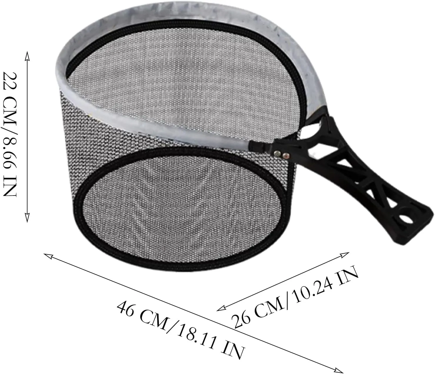 Fishing Net, Foldable Catching Tool, Heavy Duty Retractable Landing Gear, 179g/169g Compact Handle, Ideal for Stream, Mountain Shallows, Riverbeds, Outdoor Angling Adventures