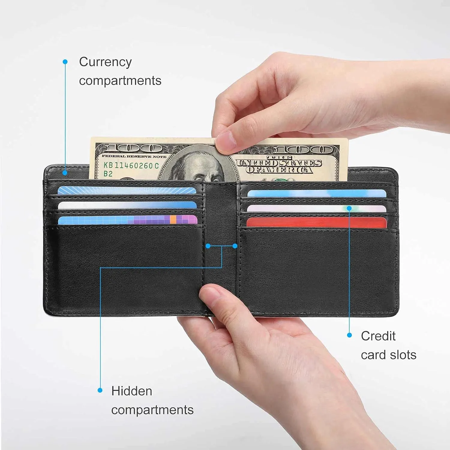Flag of Botswana Men's Short Wallet, Suitable for Business/travel/Christmas/Commemorative Day/birthday Gift