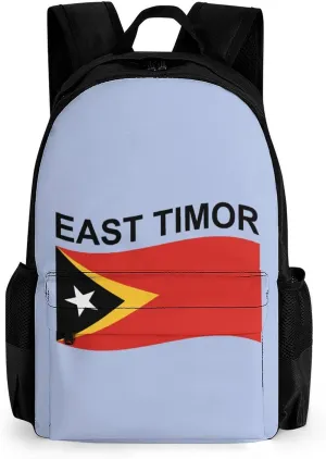Flag of East Timor Small Backpack Travel Bag Cute Back Packs Fashion Graphic Print Daypack