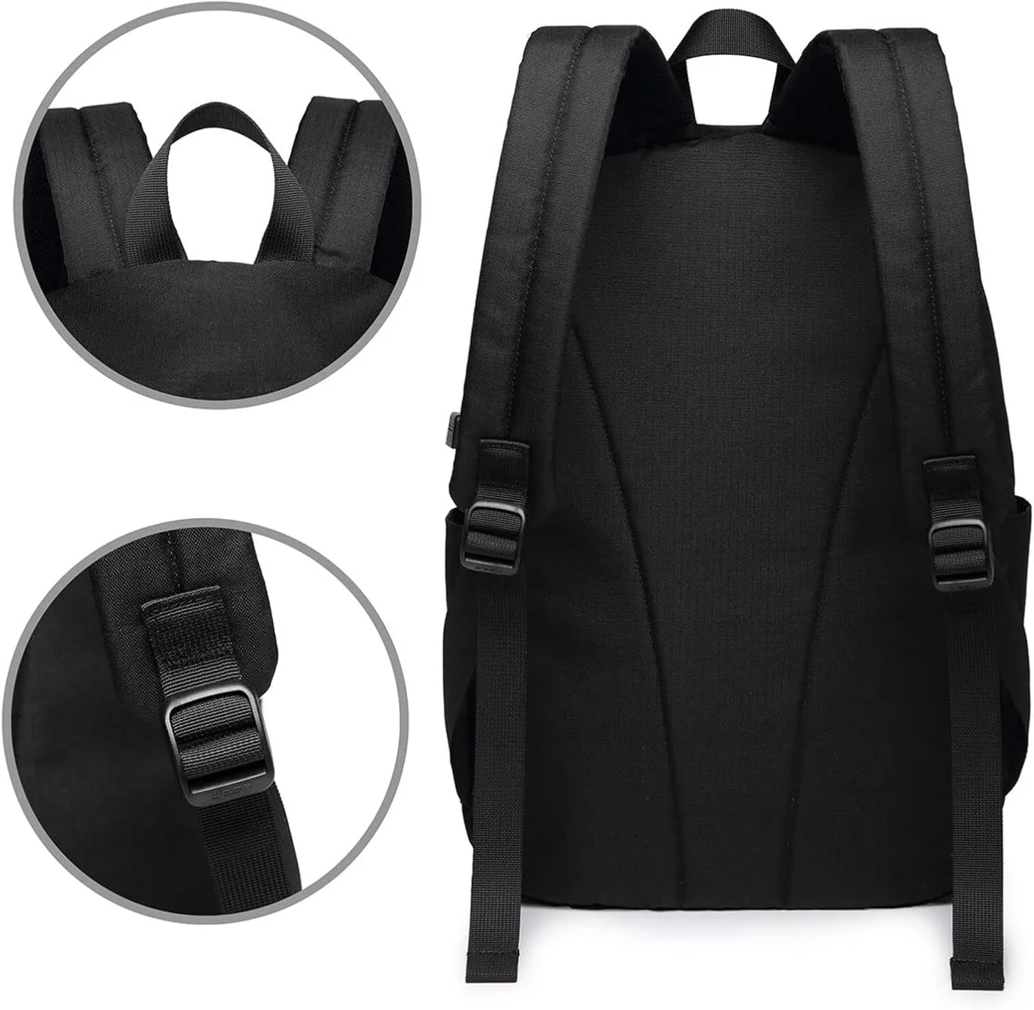 Flames Burning Fire Laptop Backpack, Travel Backpack with USB Charging Port, Computer Bag for Men Women