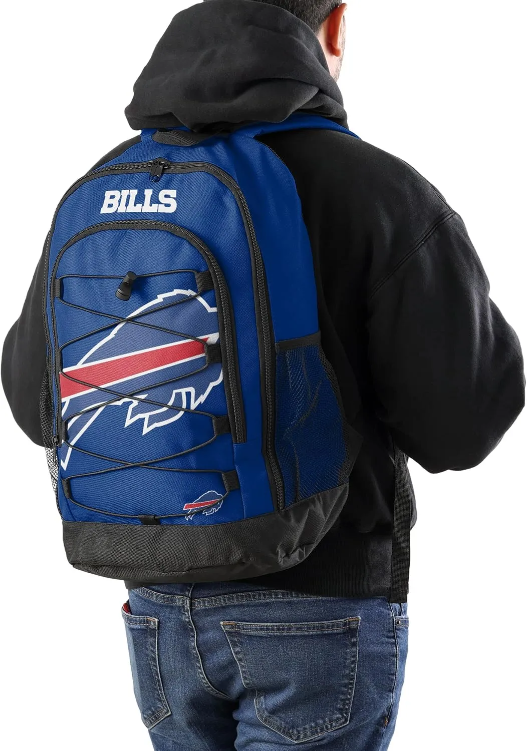 FOCO Buffalo Bills NFL Big Logo Bungee Backpack