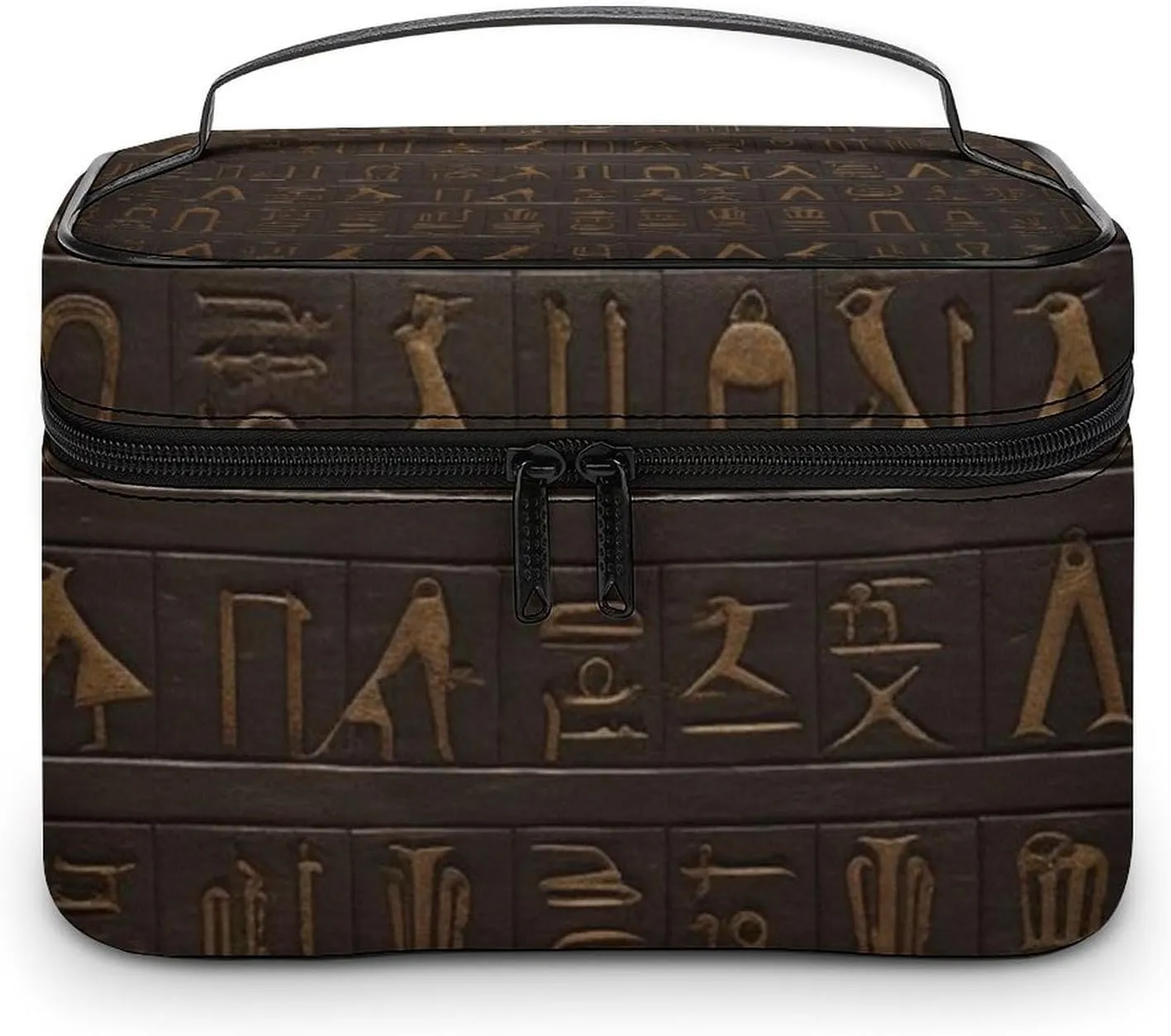 Foldable Travel Luggage Bag for Men And Women, Dry And Wet Separation Portable Travel Luggage Bag, Ancient Egyptian Hieroglyph Printed Waterproof Sports Luggage Bag, Fitness Bag