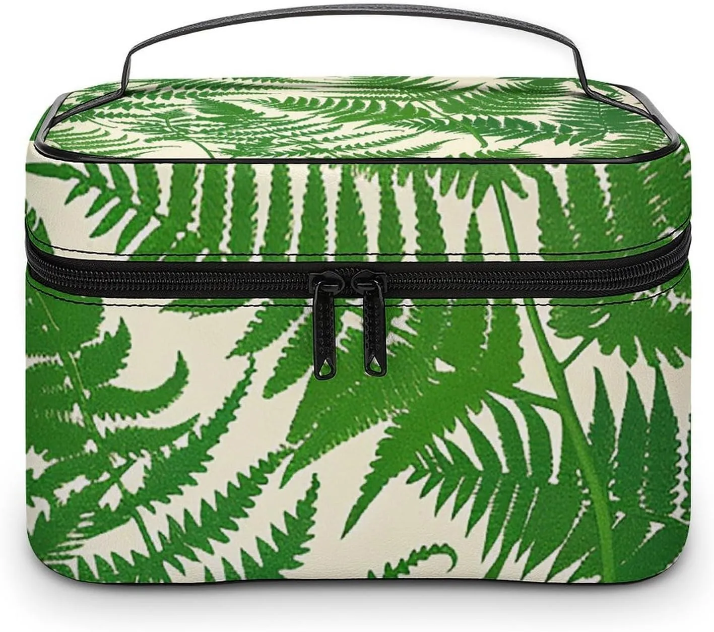 Foldable Travel Luggage Bag for Men And Women, Dry And Wet Separation Portable Travel Luggage Bag, Fern Green Plant Printed Waterproof Sports Luggage Bag, Fitness Bag