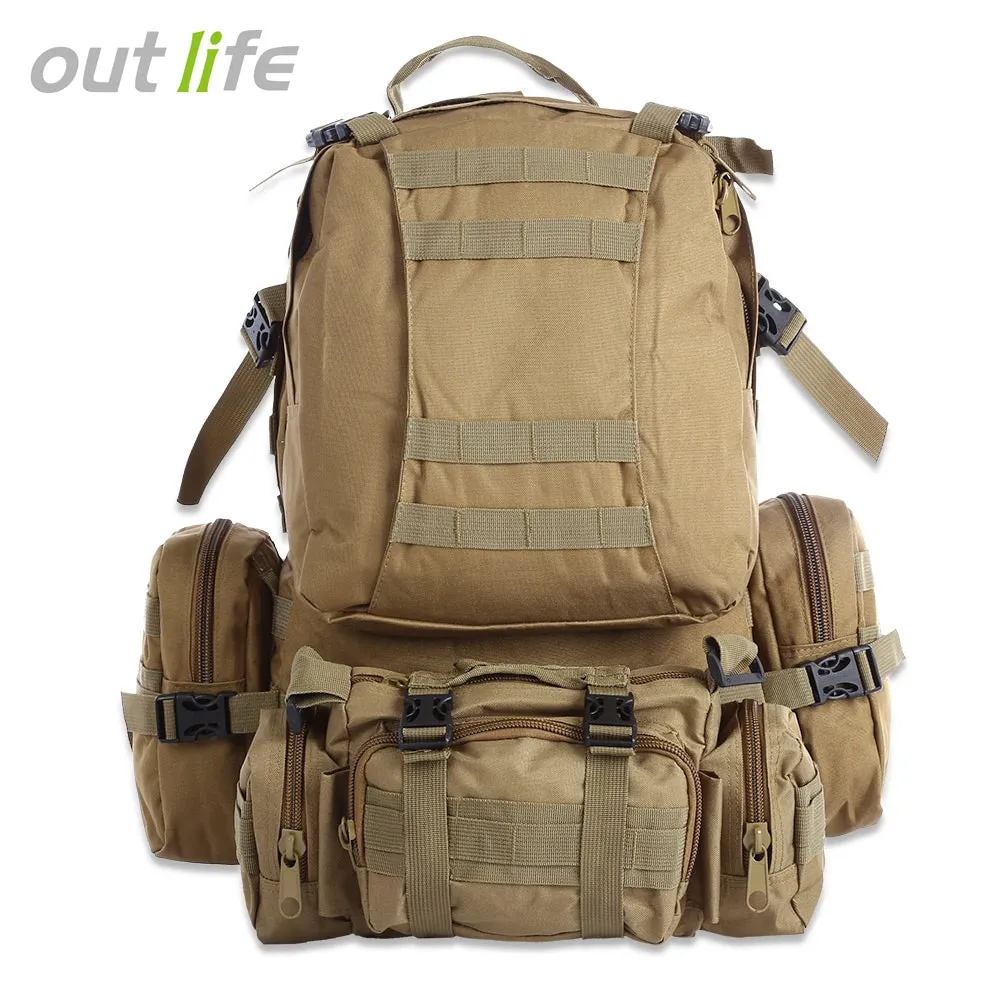 for Backpack Multifunction Climbing Sport Outdoor Artistic flair Endless variety Hiking 50L Outlife Camouflage Camping Molle