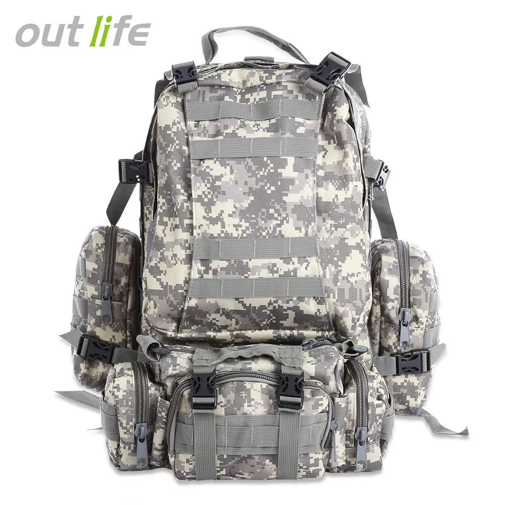for Backpack Multifunction Climbing Sport Outdoor Artistic flair Endless variety Hiking 50L Outlife Camouflage Camping Molle