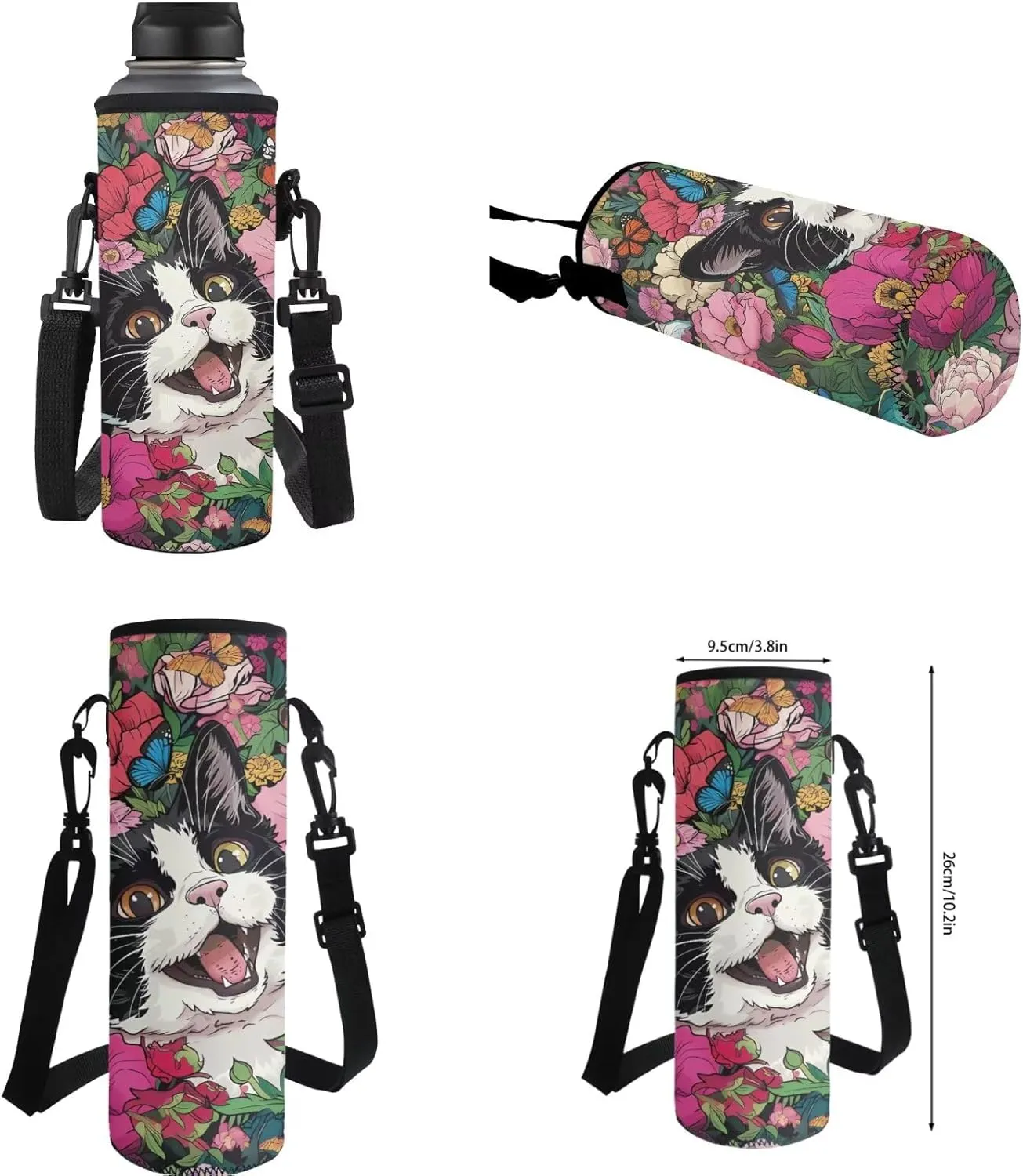 FOR U DESIGNS Cat Backpack for Girls School Bookbag with Lunch Bag Ages 8-10 Kawaii Large Capacity Kids Book Bags for Girls Cute Lightweight School Bag 5th Grade