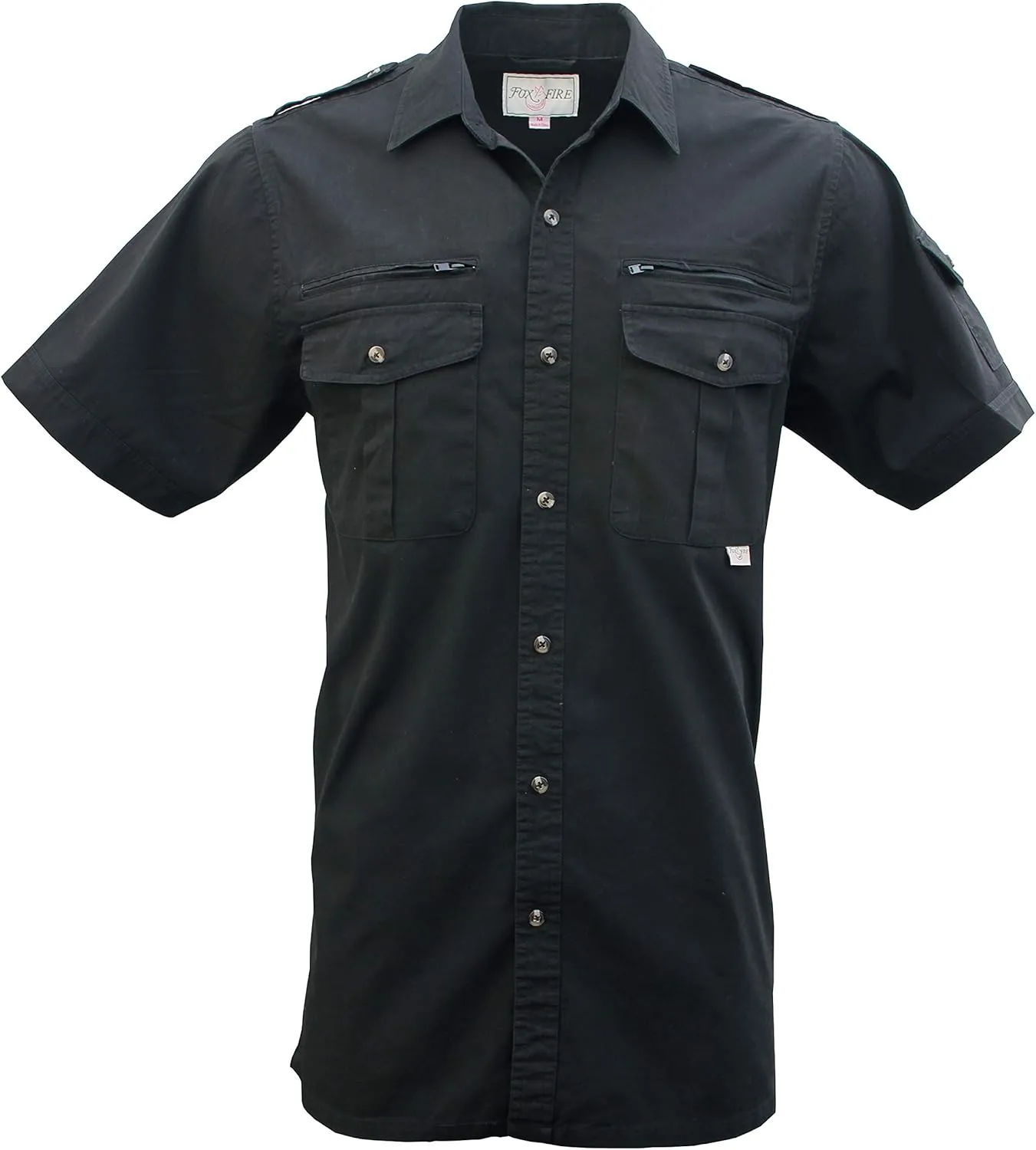 Foxfire Thunder River Gear Short Sleeve Cotton Travel Safari Passport Shirt