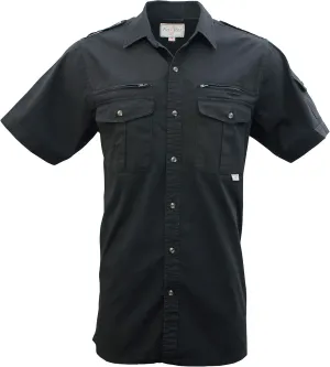 Foxfire Thunder River Gear Short Sleeve Cotton Travel Safari Passport Shirt