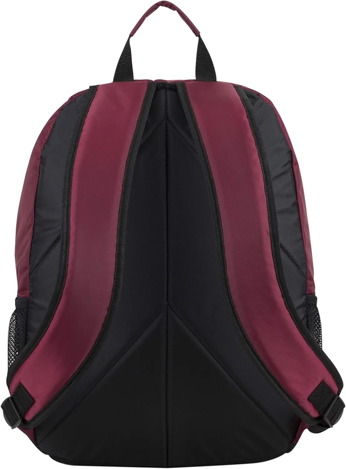 FUEL Sport Multi-Functional Carry On Luggage Weekender Gym Active Water Resistant Daypack Backpack Bag, Burgundy/Black