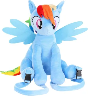 Fun Costumes My Little Pony Rainbow Dash Plush Backpack | My Little Pony Accessories, Standard, Blue