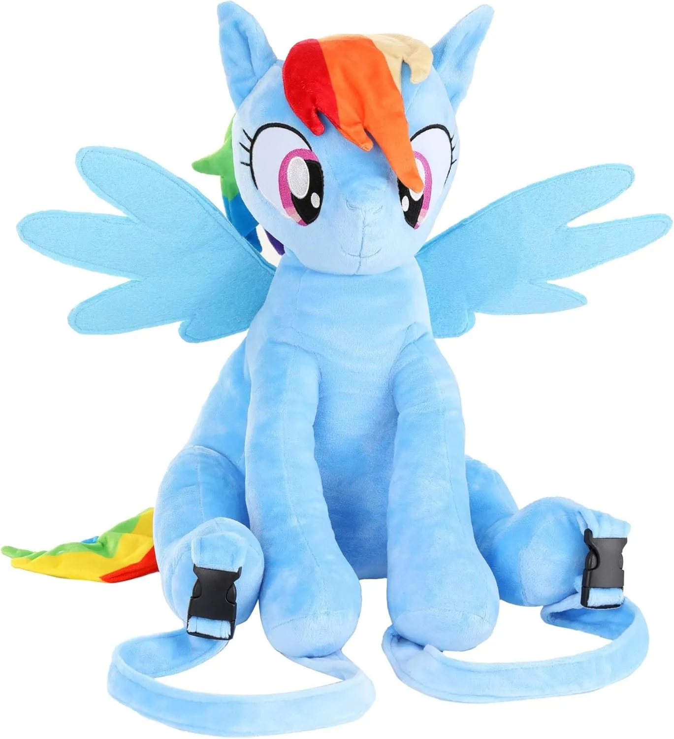 Fun Costumes My Little Pony Rainbow Dash Plush Backpack | My Little Pony Accessories, Standard, Blue