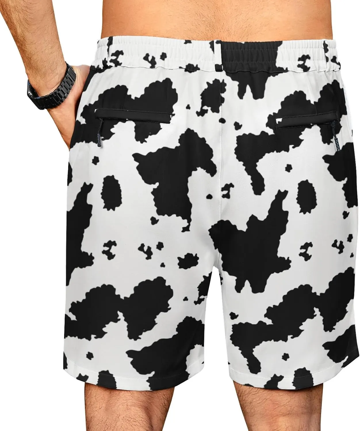 Fun Men's Golf Shorts Fun Work Polo Dress Short for Men Lightweight Quick Dry Multi-Pocket