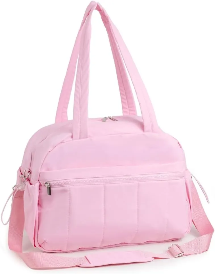 Functional Weekender Travel Bag for Women Multi Pocket Water Resistant Handbag