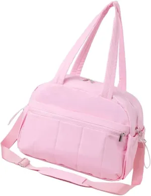 Functional Weekender Travel Bag for Women Multi Pocket Water Resistant Handbag