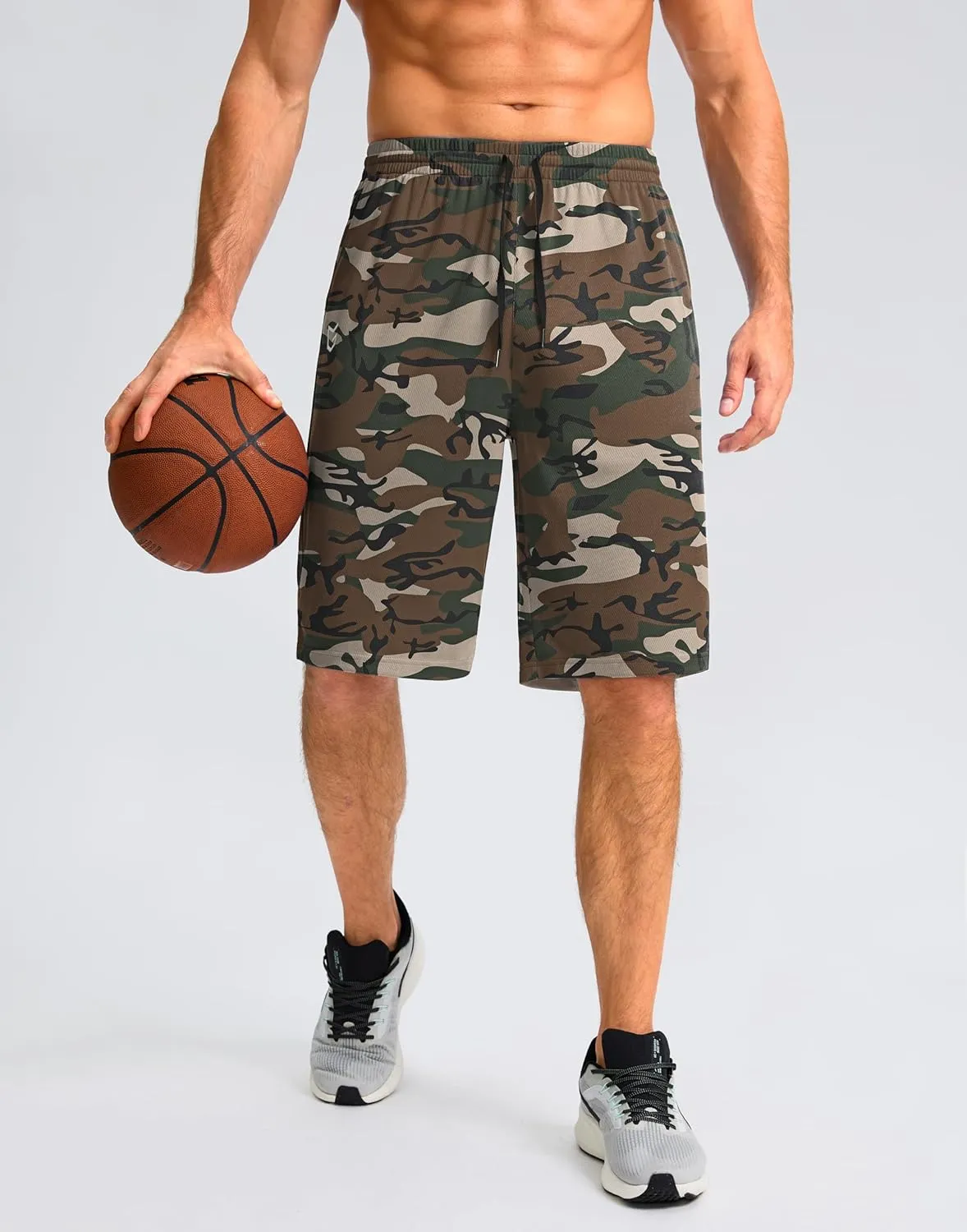 G Gradual Men's Athletic Shorts with Pockets 11" Long Basketball Shorts Lightweight Quick Dry Gym Workout Shorts for Men