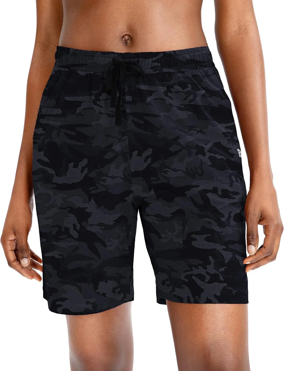 G Gradual Women's Bermuda Shorts Jersey Shorts with Deep Pockets 7" Long Shorts for Women Lounge Walking Athletic