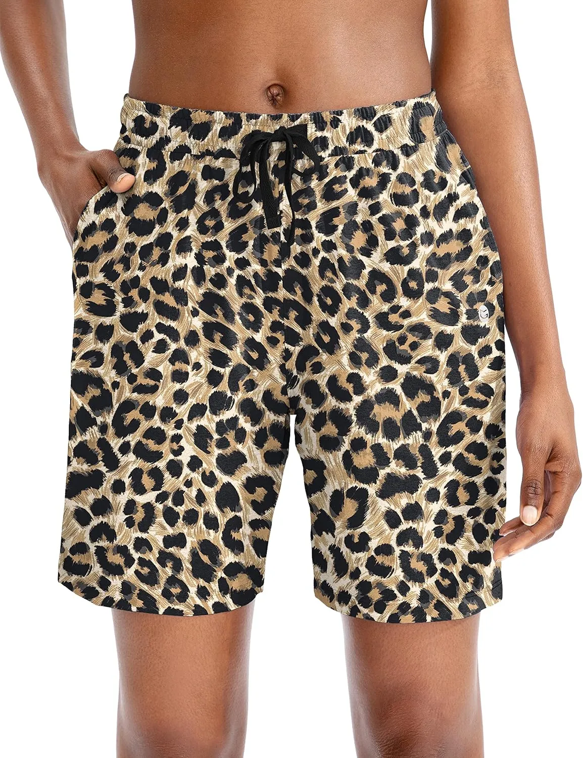 G Gradual Women's Bermuda Shorts Jersey Shorts with Deep Pockets 7" Long Shorts for Women Lounge Walking Athletic