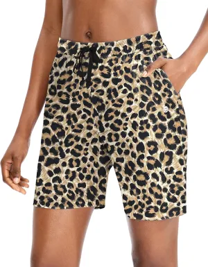G Gradual Women's Bermuda Shorts Jersey Shorts with Deep Pockets 7" Long Shorts for Women Lounge Walking Athletic
