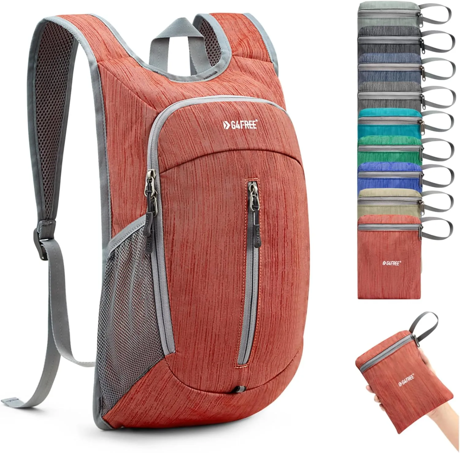 G4Free 10L Hiking Backpack Small Travel Hiking Daypack Lightweight Packable Backpack Casual Foldable Shoulder Bag