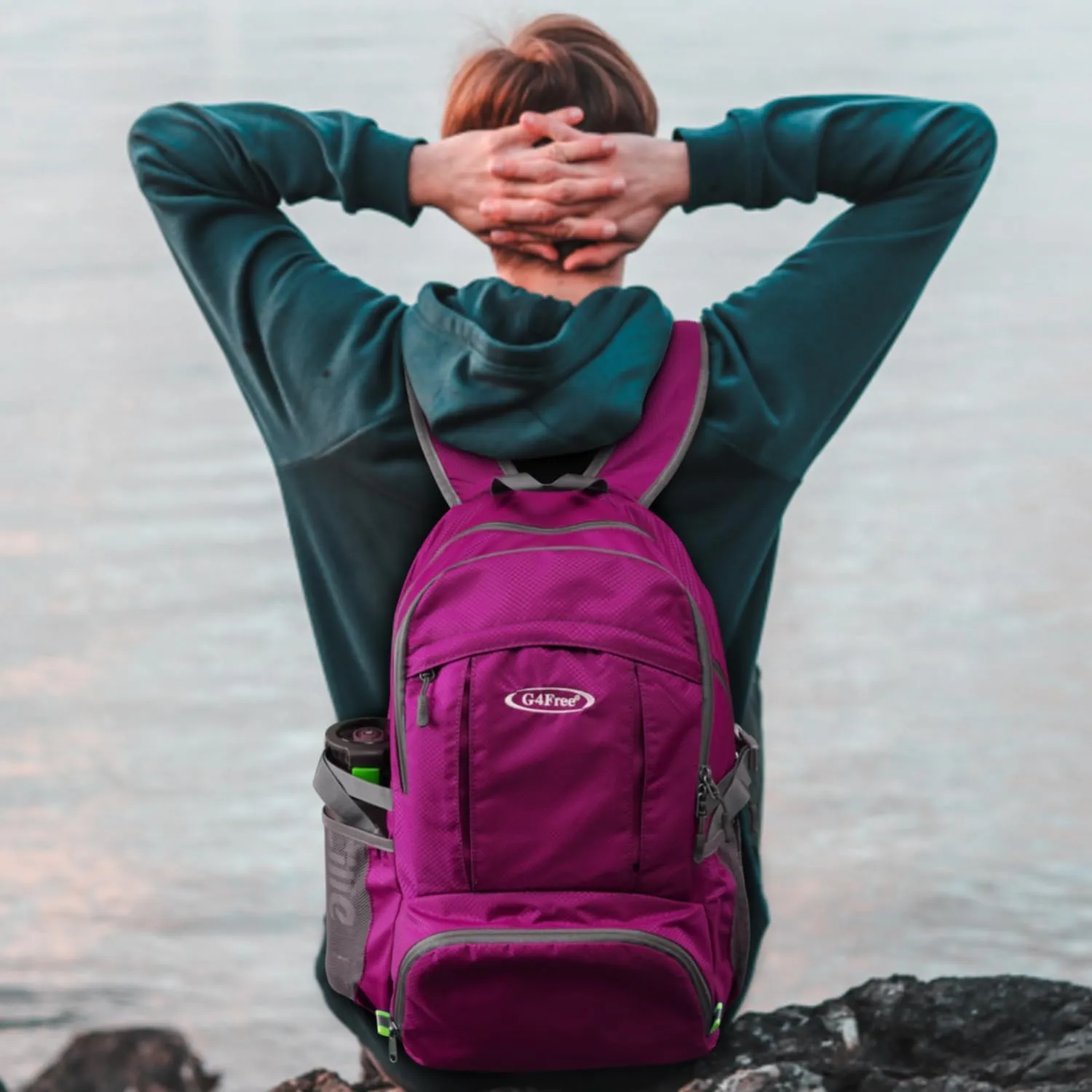 G4Free 40L Lightweight Packable Hiking Backpack, Waterproof Travel Daypack