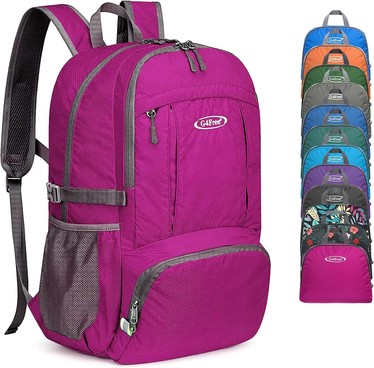 G4Free 40L Lightweight Packable Hiking Backpack, Waterproof Travel Daypack