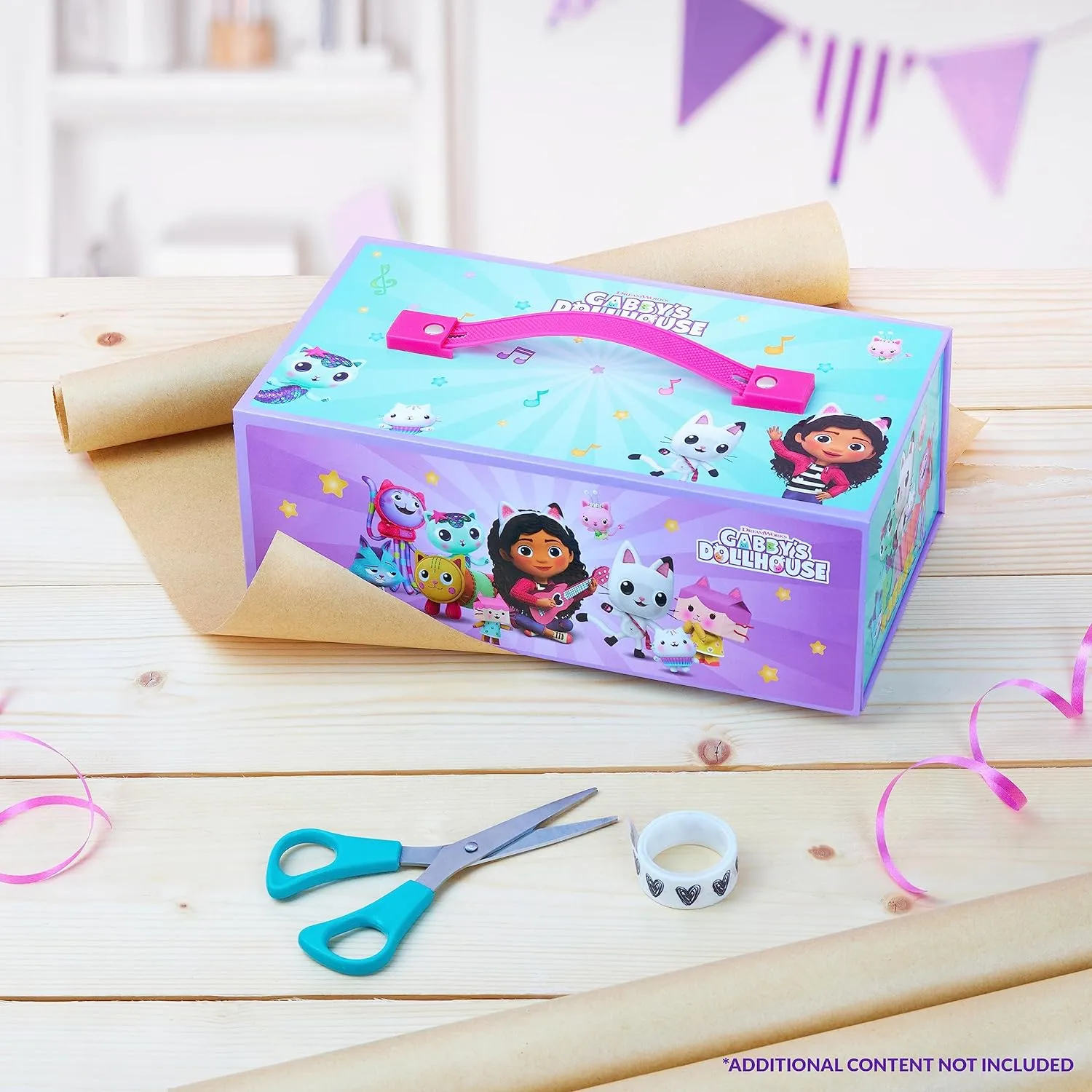Gabby's Dollhouse Art Kids Colouring Drawing Set - Gifts for Girls (Multi Case)