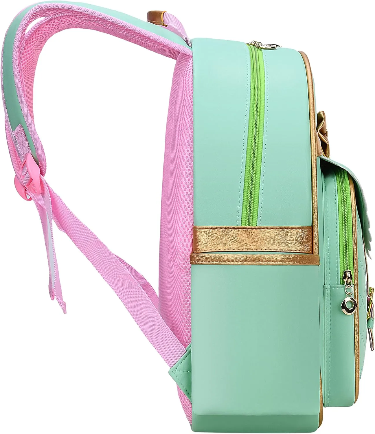 Gazigo Children Princess Waterproof PU Backpack for Girls Elementary School Girl Bookbags