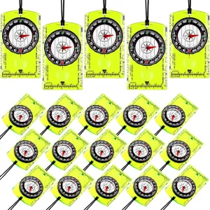 Geiserailie Acrylic Orienteering Compass Hiking Backpacking Map Reading Compass for Navigation and Survival Outdoor Exploring