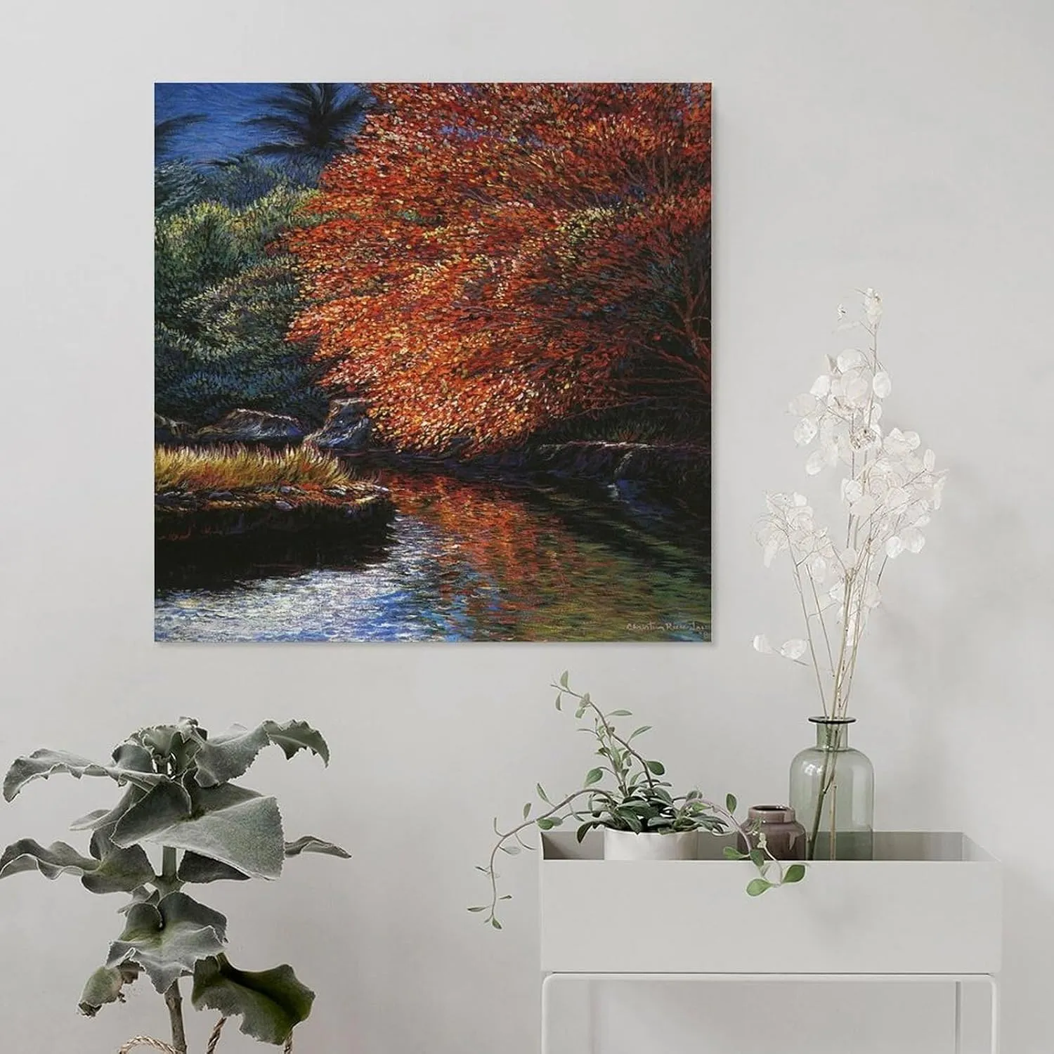Generic Garden Nature Landscape Christian Ries Lassen Wall Art Poster Canvas Art Poster And Wall Art Picture Print Modern Family Bedroom Decor Posters 24x24inch(60x60cm), Unframe-style