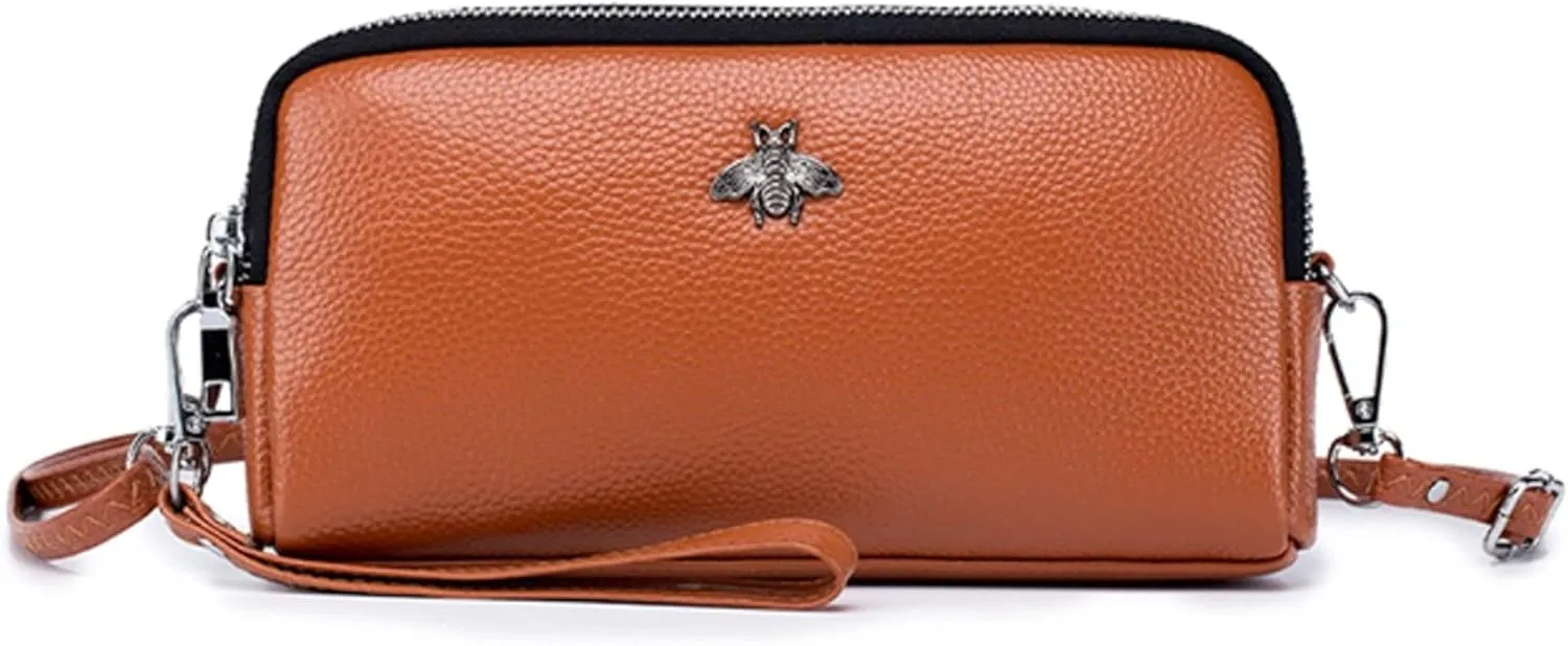 Genuine Leather Touch Screen Phone Bag Case Wristlet Handbag Wallet for Women Girls