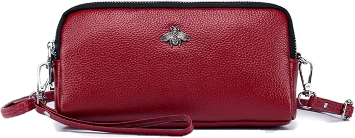 Genuine Leather Touch Screen Phone Bag Case Wristlet Handbag Wallet for Women Girls