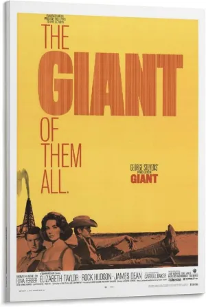 GIANT XL CANVAS PRINT Vintage Movie James Dean Elizabeth Taylor Posters for Room Aesthetic and Decor Canvas Painting Wall Art Poster for Bedroom Living Room Decor 12x18inch(30x45cm) Frame-style