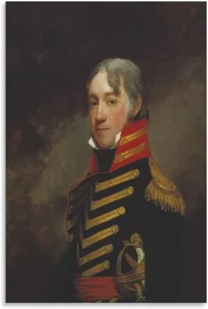Gilbert Stuart - General John R. Fenwick Canvas Art Poster and Wall Art Picture Print Modern Family Bedroom Decor Posters 16x24inch(40x60cm)