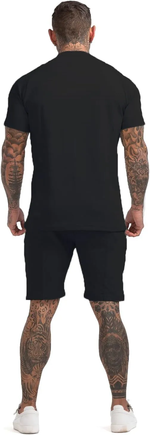 GINGTTO Mens Short Sets 2 Piece Outfits Fashion Summer Tracksuits Casual Set
