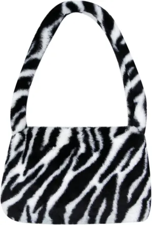 Girls Women Shoulder Clutch Purse Underarm Bag Fluffy Fuzzy Faux Fur Mini Cute Tote Handbag