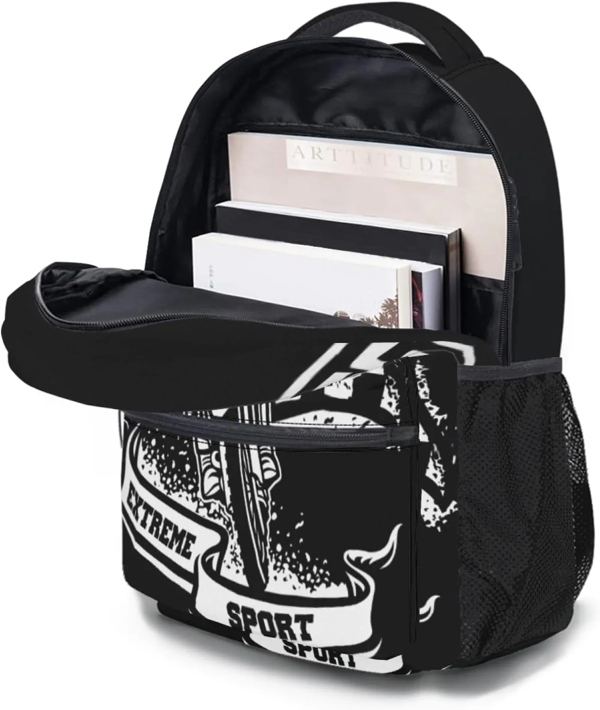 Giwawa Motorcycle Biker Backpack Motocross Dirt Bike School Bookbag Travel Camping Shoulder Bag Durable Casual Daypack for Teen Men Boys