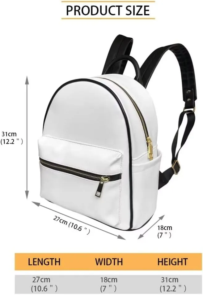 GLENLCWE Funny Mushrooms Snail Mini Backpack Purse and Leather Wallet for Women,Credit Card Holder Waterproof Multipurpose Backpack Shoulder Bag