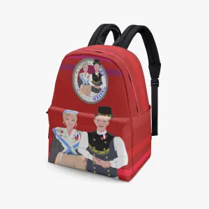 GLOBAL FREEDOM UNITED© Couple French Red - All-over-print Canvas Backpack