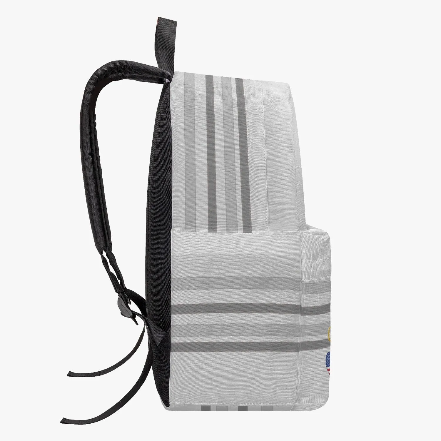 GLOBAL FREEDOM UNITED WOMEN ANTI FASCISM & RACISM OLD PEACE GREY All-over-print Canvas Backpack