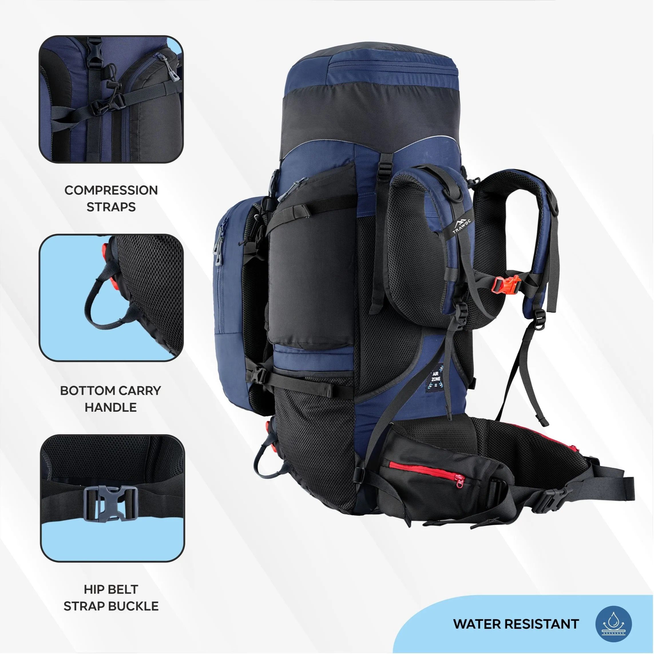 GLOBETROTTER-80 Rucksack - Navyblue