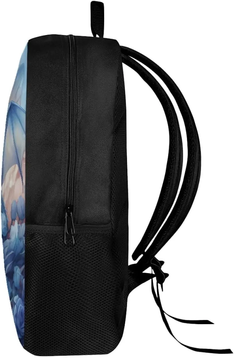 GLUDEAR Cool Animal Graphics Backpack Boy Girl Daypack Bookbag Backpack Adjustable Shoulder Bag,Blue Rose Dragon